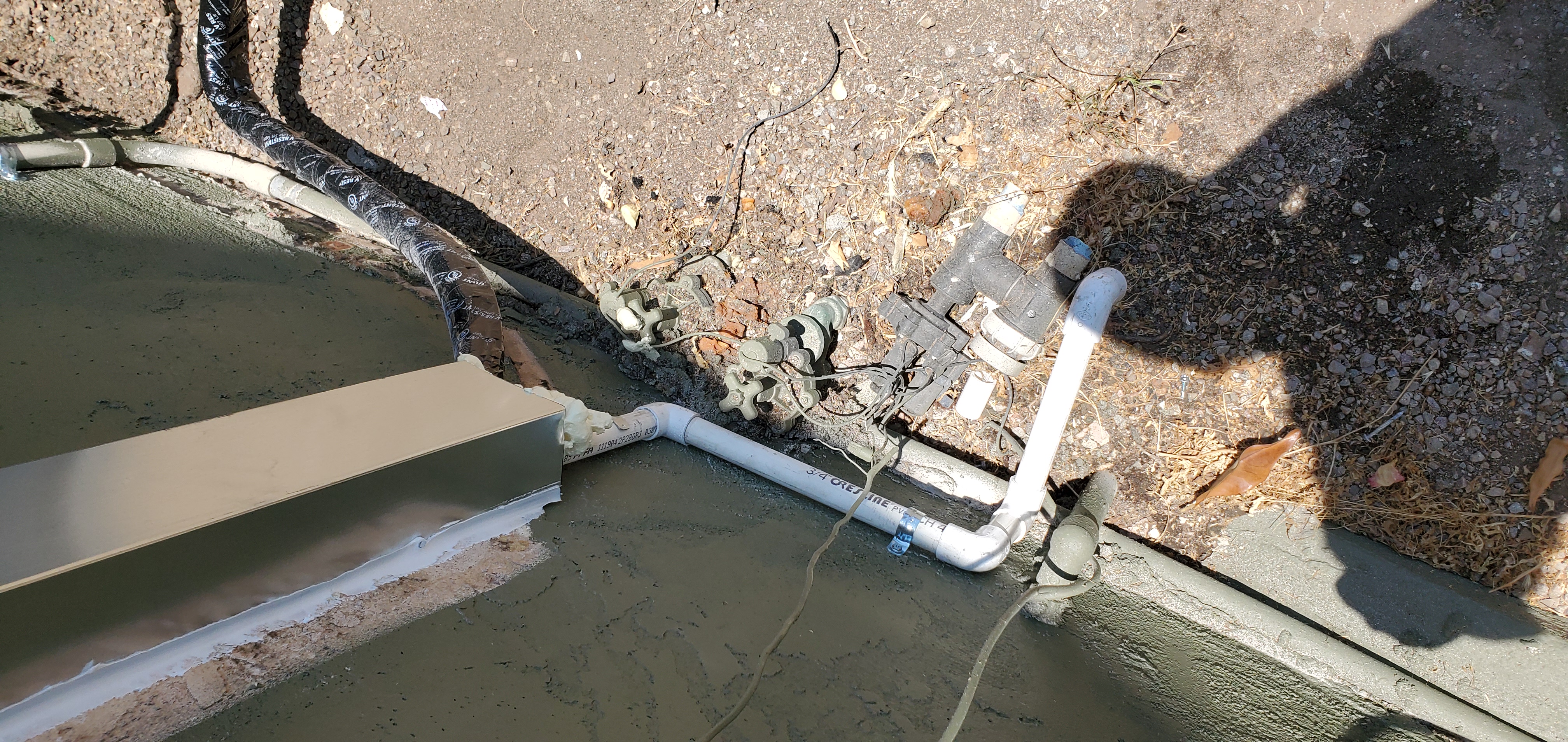 Copper line set installation